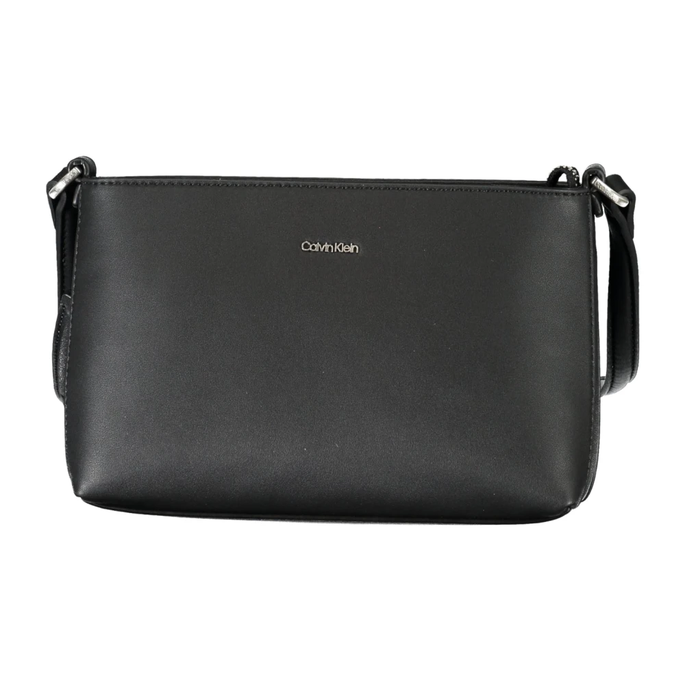 Calvin Klein Zwarte Schoudertas met Interne Zak Black Dames