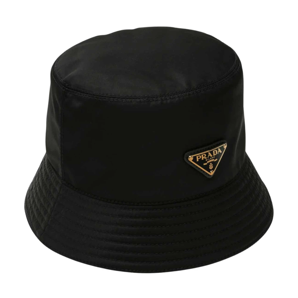 Joom Prada Damen Schwarz Re Nylon Dreieck Logo Eimerhut 1Hc137 2Dmi F0632 Cm - Bild 3