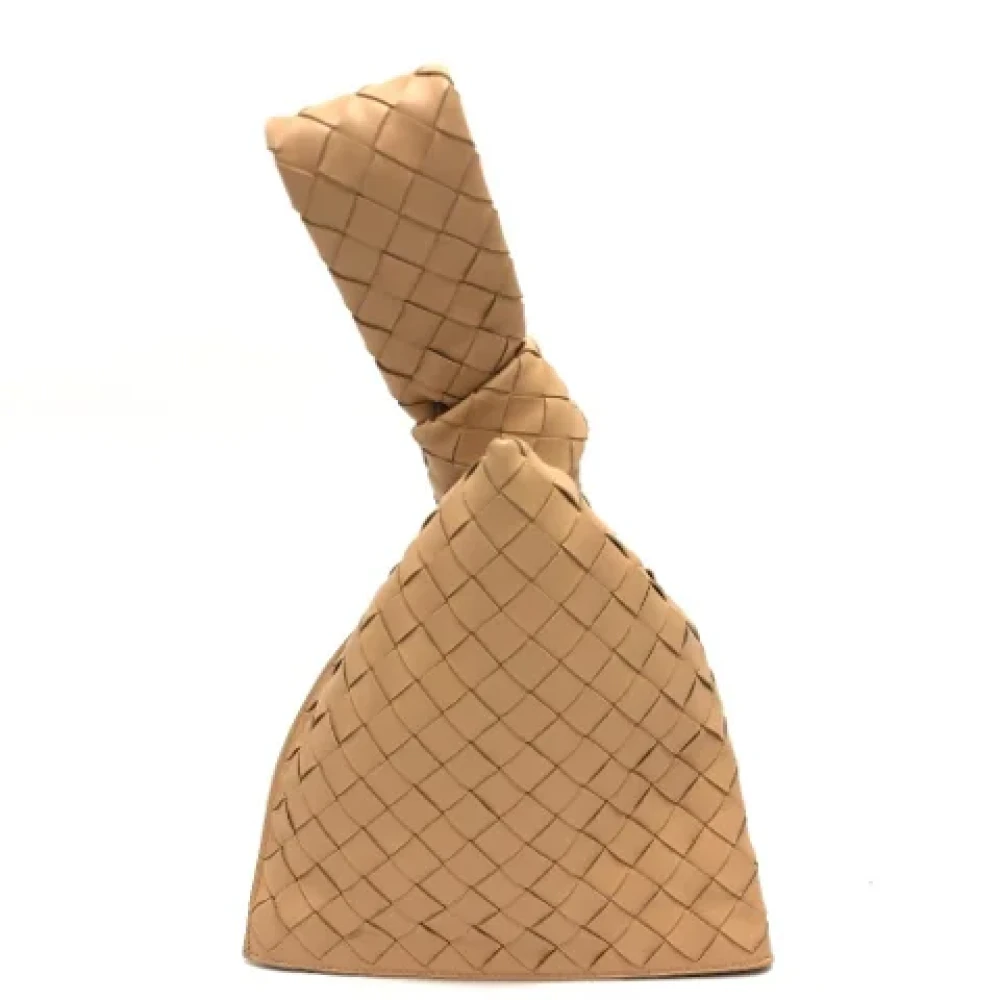 Bottega Veneta Vintage Pre-owned Leather handbags Beige Dames