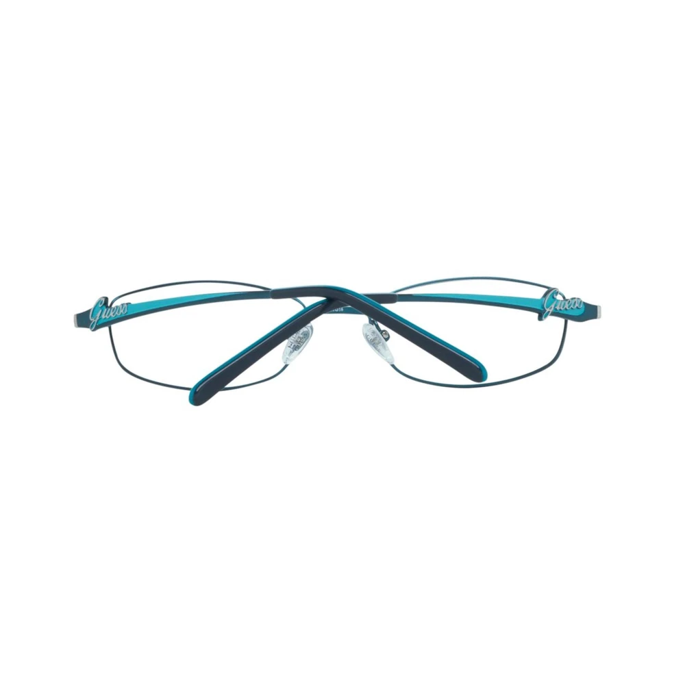 Guess Blauwe Metalen Frames met Gouden Ketting Blue Dames