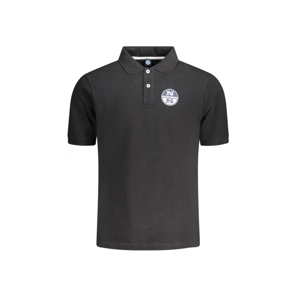 North Sails Mannelijk Zwart Tops Heren, 2XL, Katoen, Pique Polo