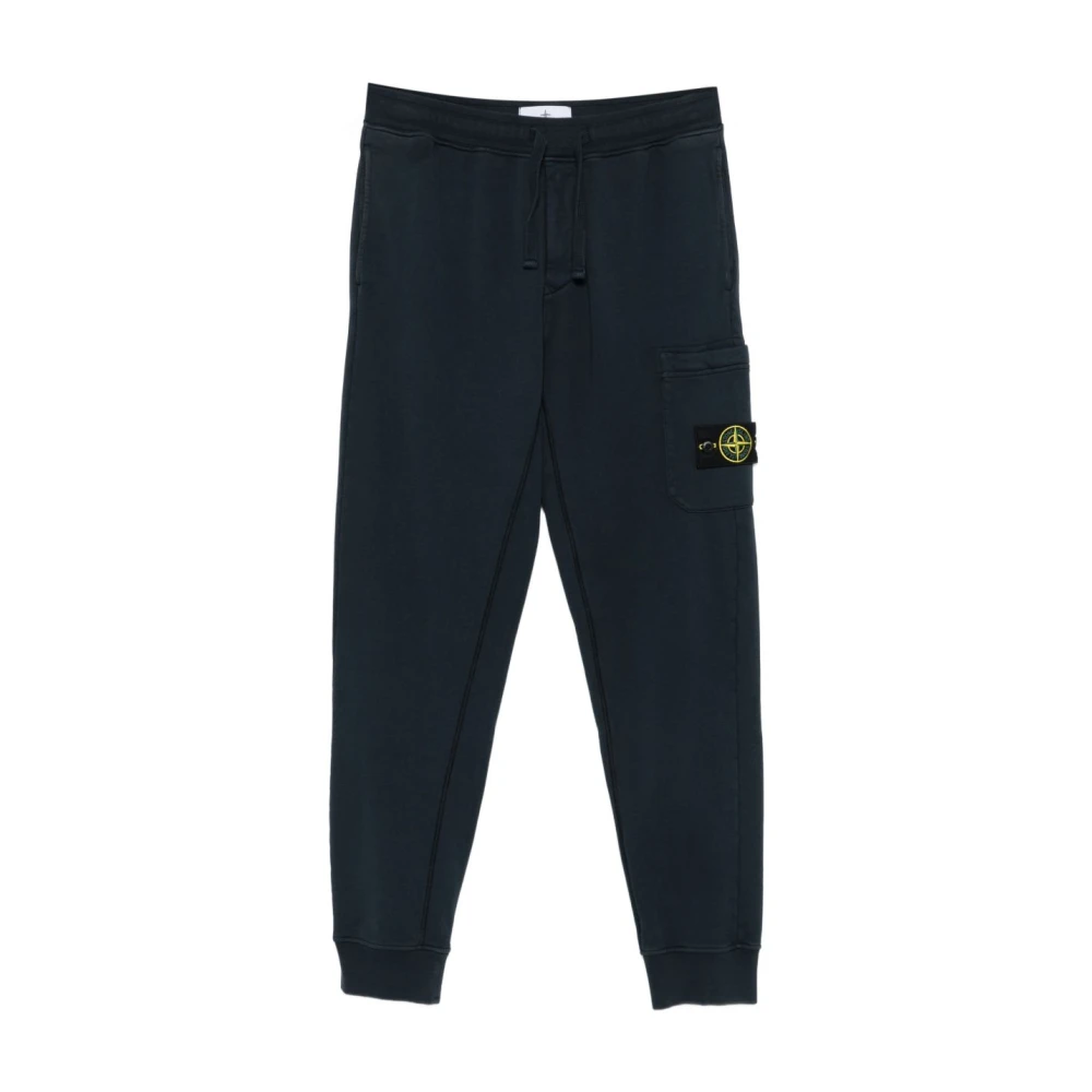 Stone Island Herr Blå Byxor M, Bomull, Jogger Pants