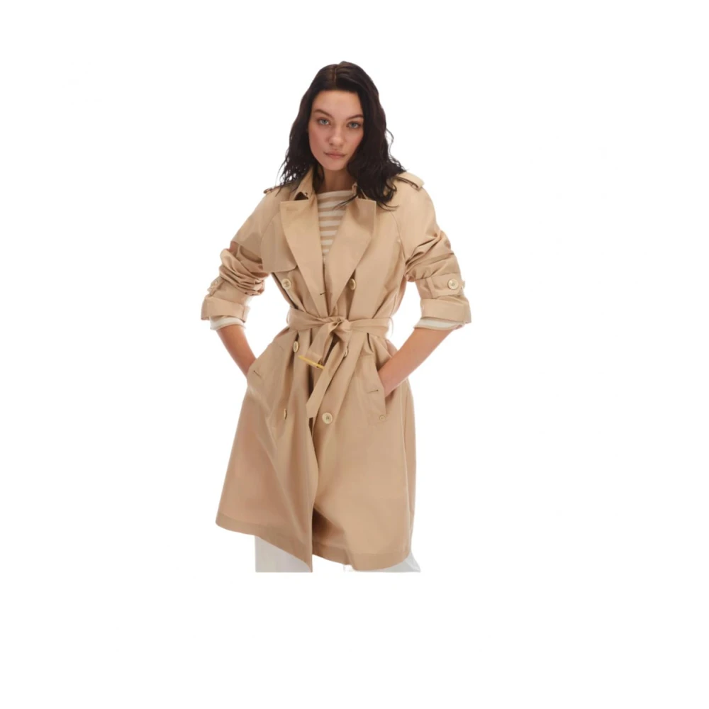 Pennyblack Katoenen Jassen en Trenchcoats Beige Dames