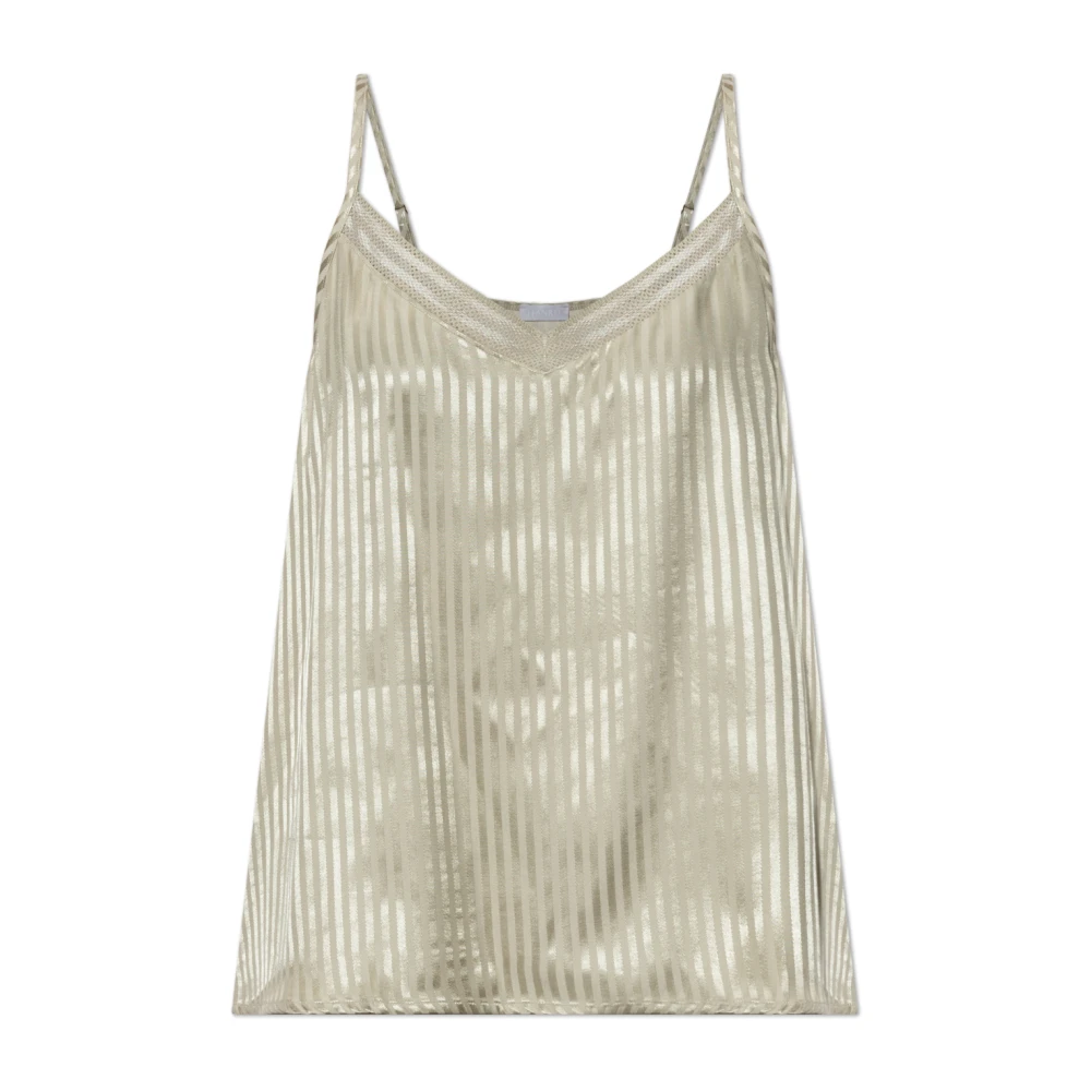 Hanro Donna Beige - Lingerie Top - Nightwear & Lounge - L