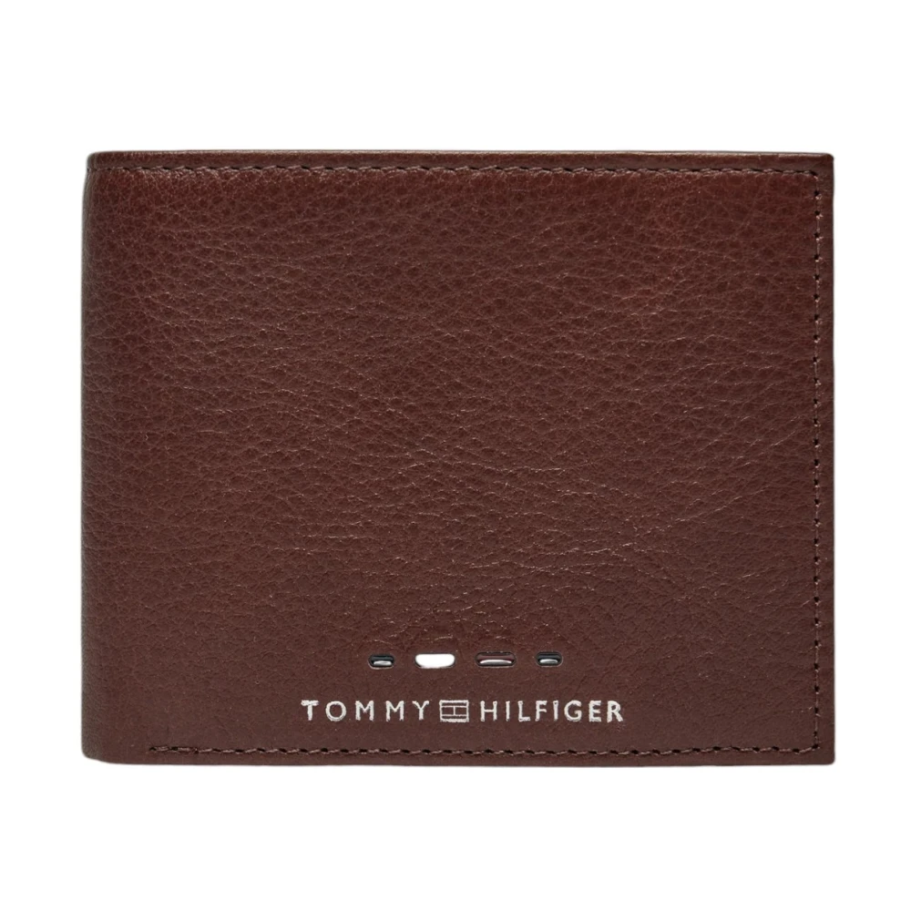 Tommy Hilfiger Bruin Leren Portemonnee Mannen Brown Heren