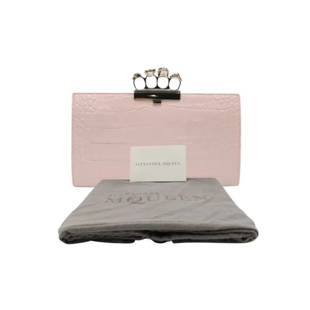 Alexander McQueen Pre-owned Leather handbags Pink Dames