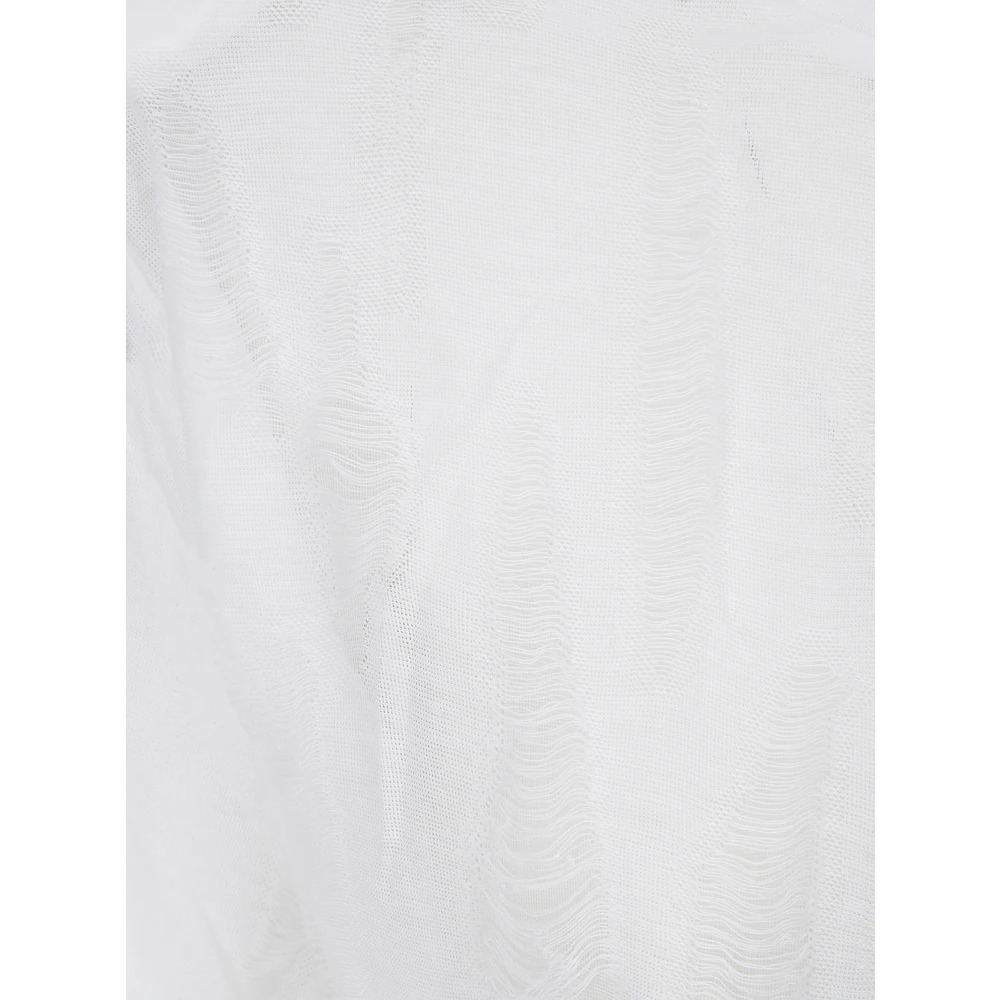 IRO Gestructureerd T-shirt met halve mouwen White Dames