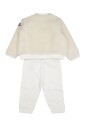 creme-enfants-ensemble-robe-effet-fourrure