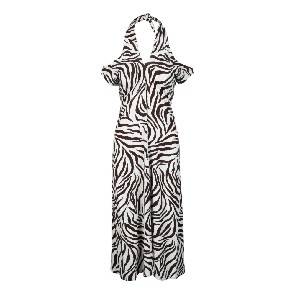 Max Mara Dames Strandkleding Jurk Viscose Elastaan Multicolor Dames