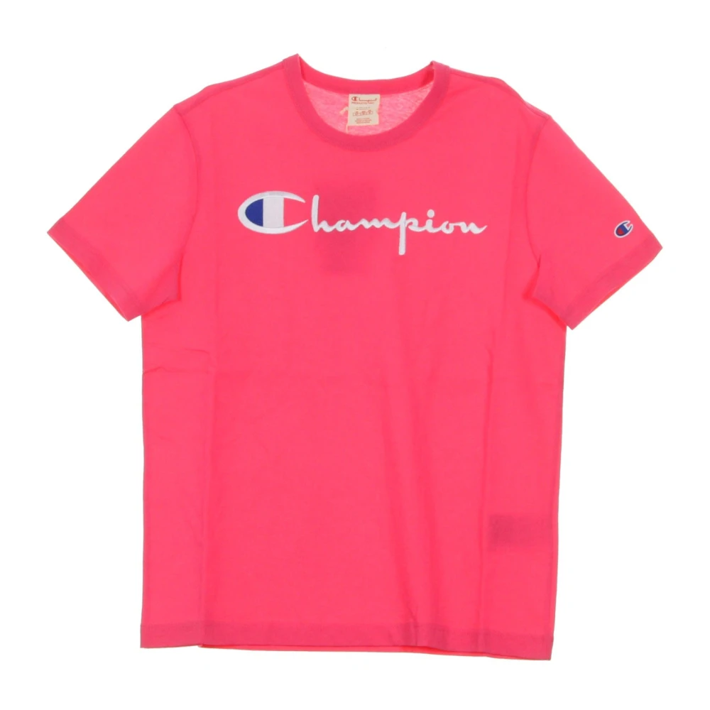 Champion Mannelijk Roze Tops Heren, Xl, Mannen Crewneck Tee
