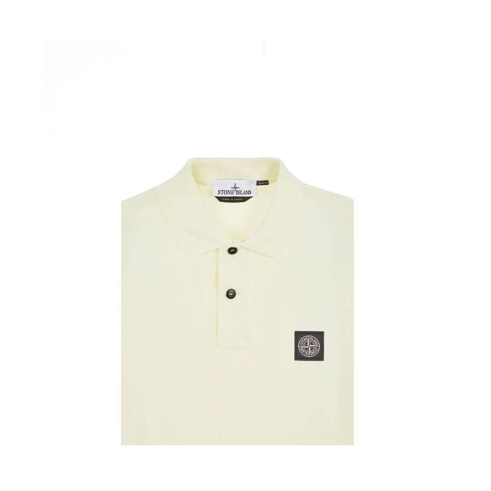 Stone Island Slim Fit Polo Shirt 2Sc17 Beige Heren