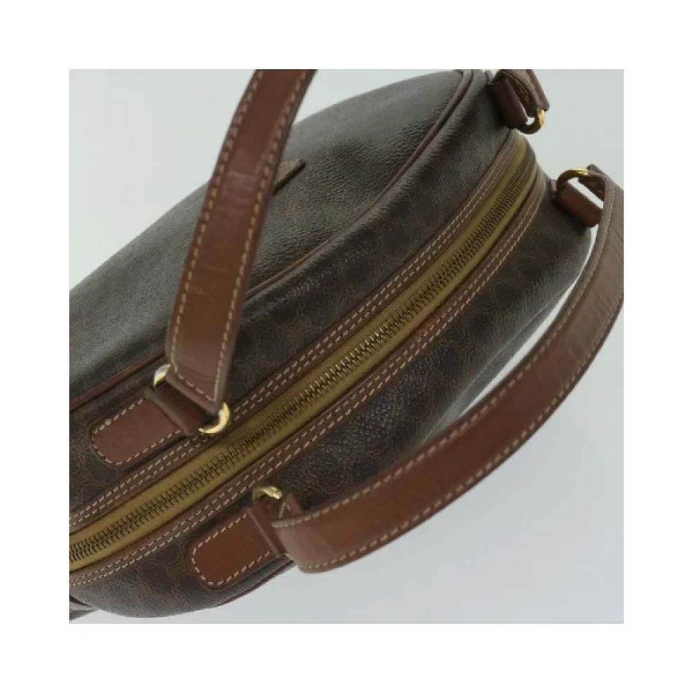 Celine Vintage Pre-owned Fabric handbags Brown Dames