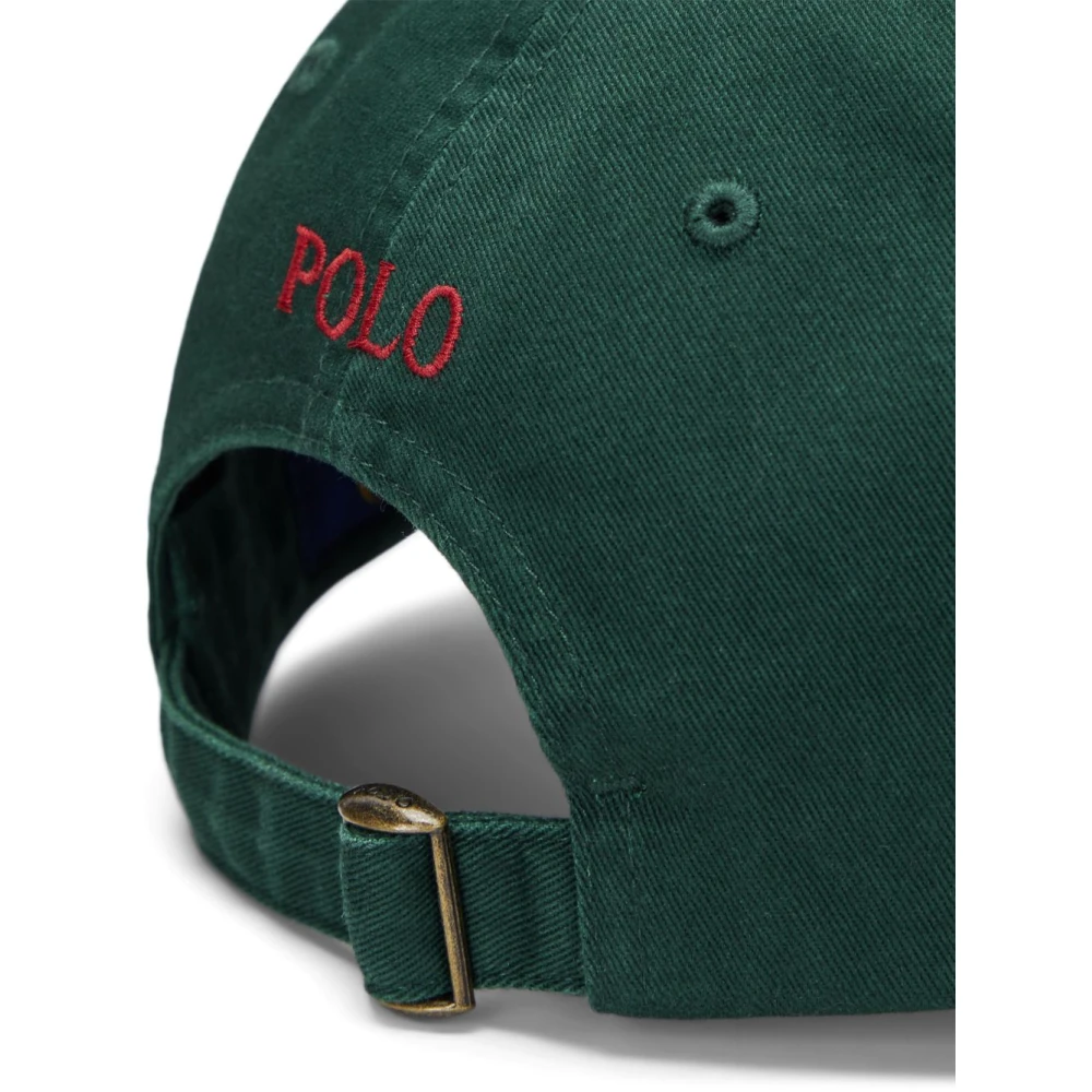 Polo Ralph Lauren Groene Baseballpet met Borduursel Green Heren