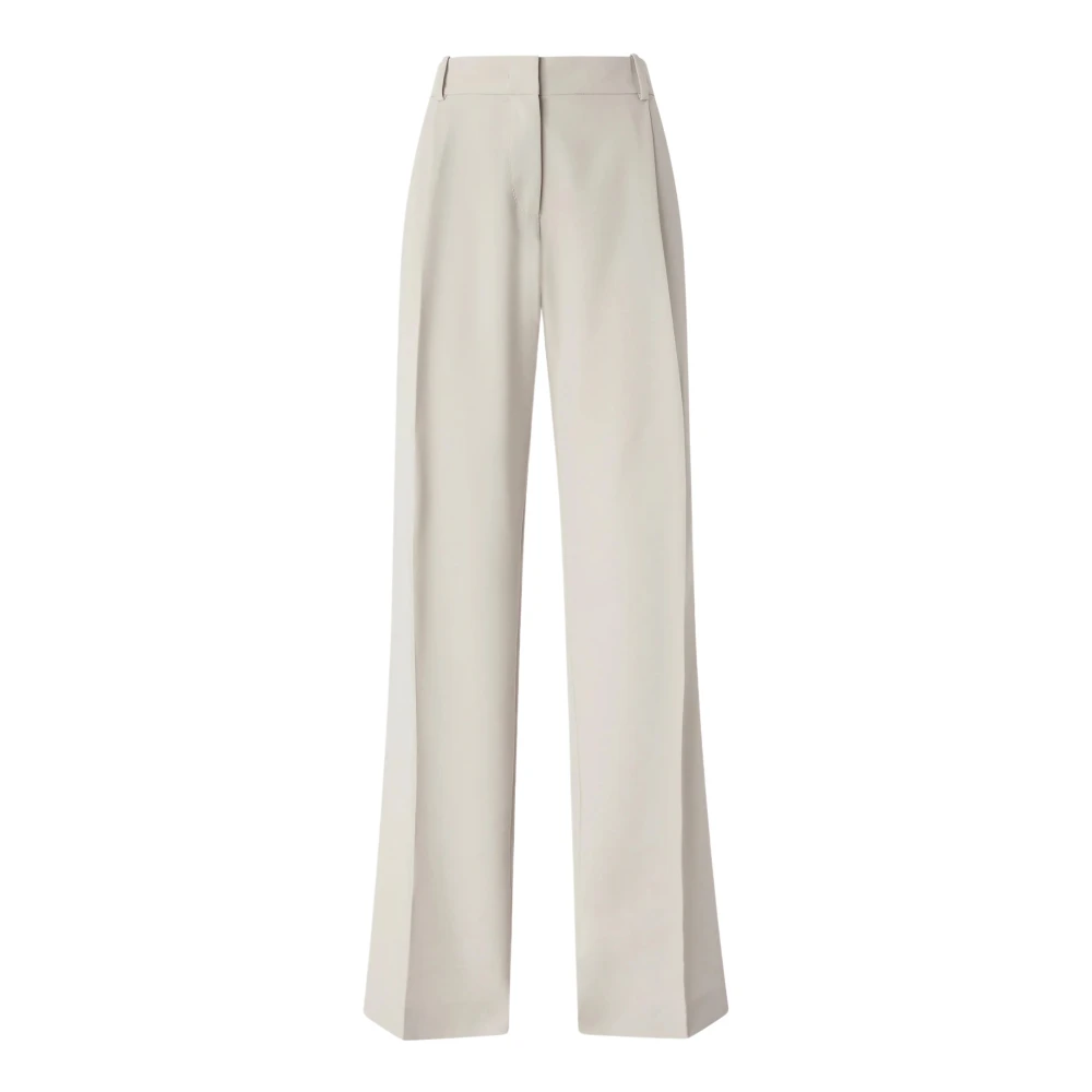 Pinko Women's Gray Wide Trousers, Xs, Paula Pleated Trousers