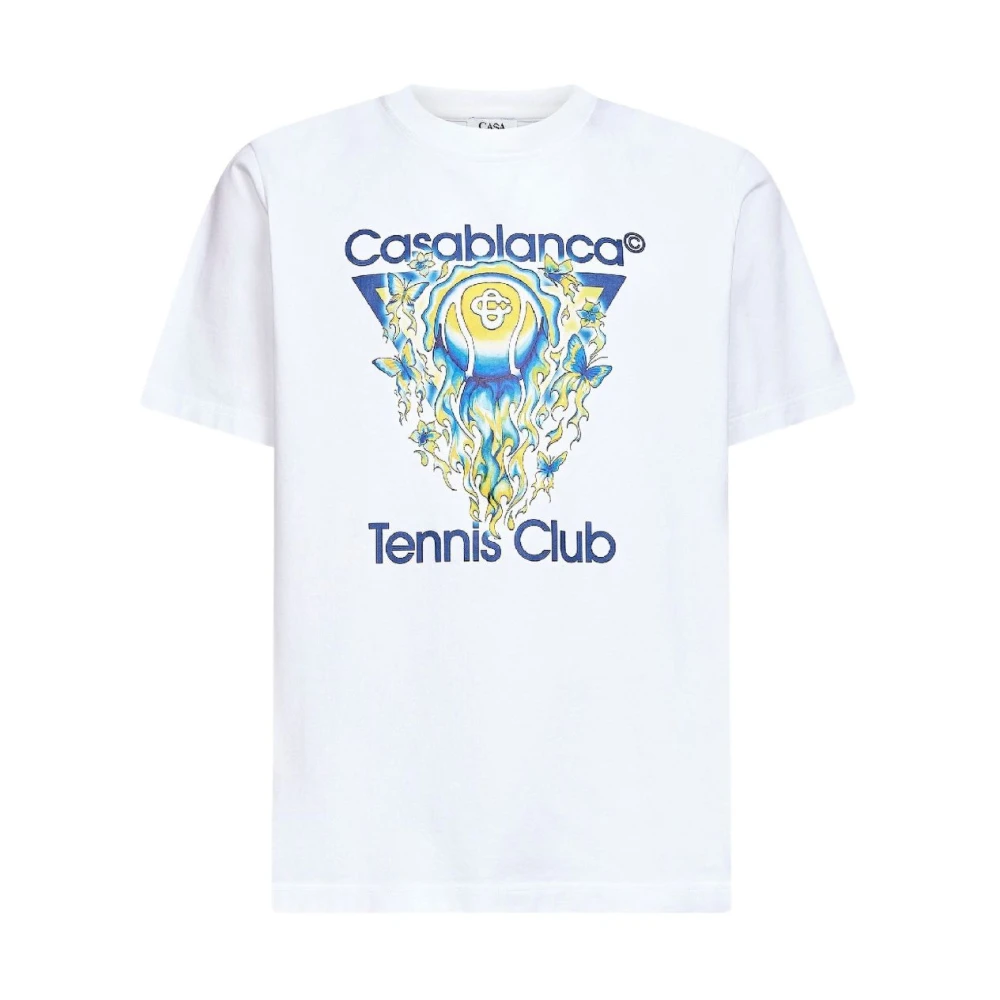 Casablanca Men's White Tennis Club Icon Classic T-Shirt