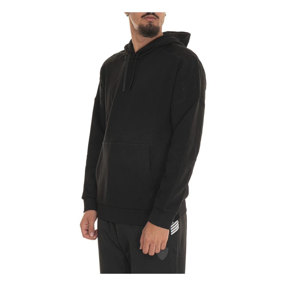 Emporio Armani EA7 Casual Katoenen Sweatshirt voor Mannen Blue Heren