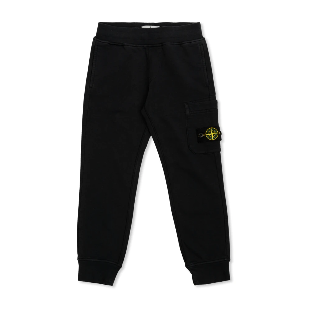 Stone Island Byxor med logotyp Black, Unisex