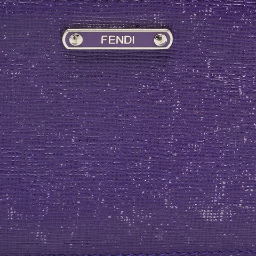 Fendi Vintage Pre-owned Leather wallets Purple Dames