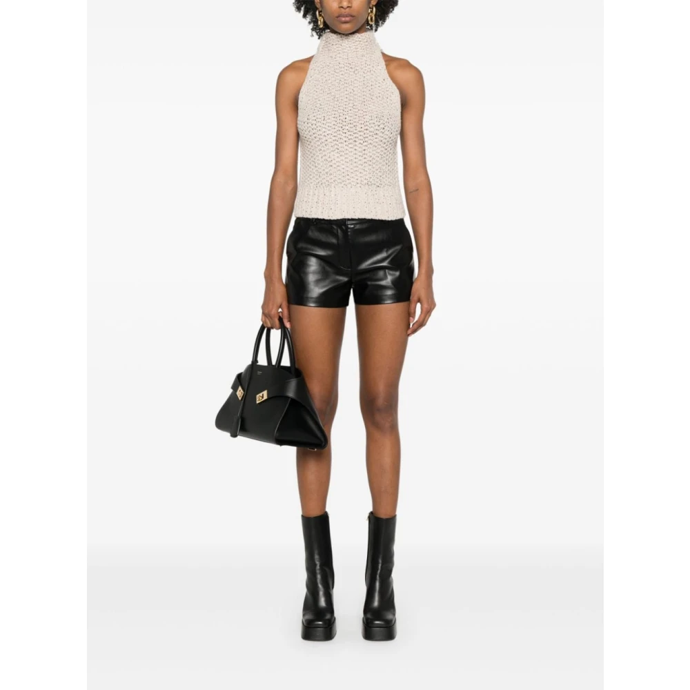 Ermanno Scervino Kristalversierde Naakte Wollen Trui White Dames