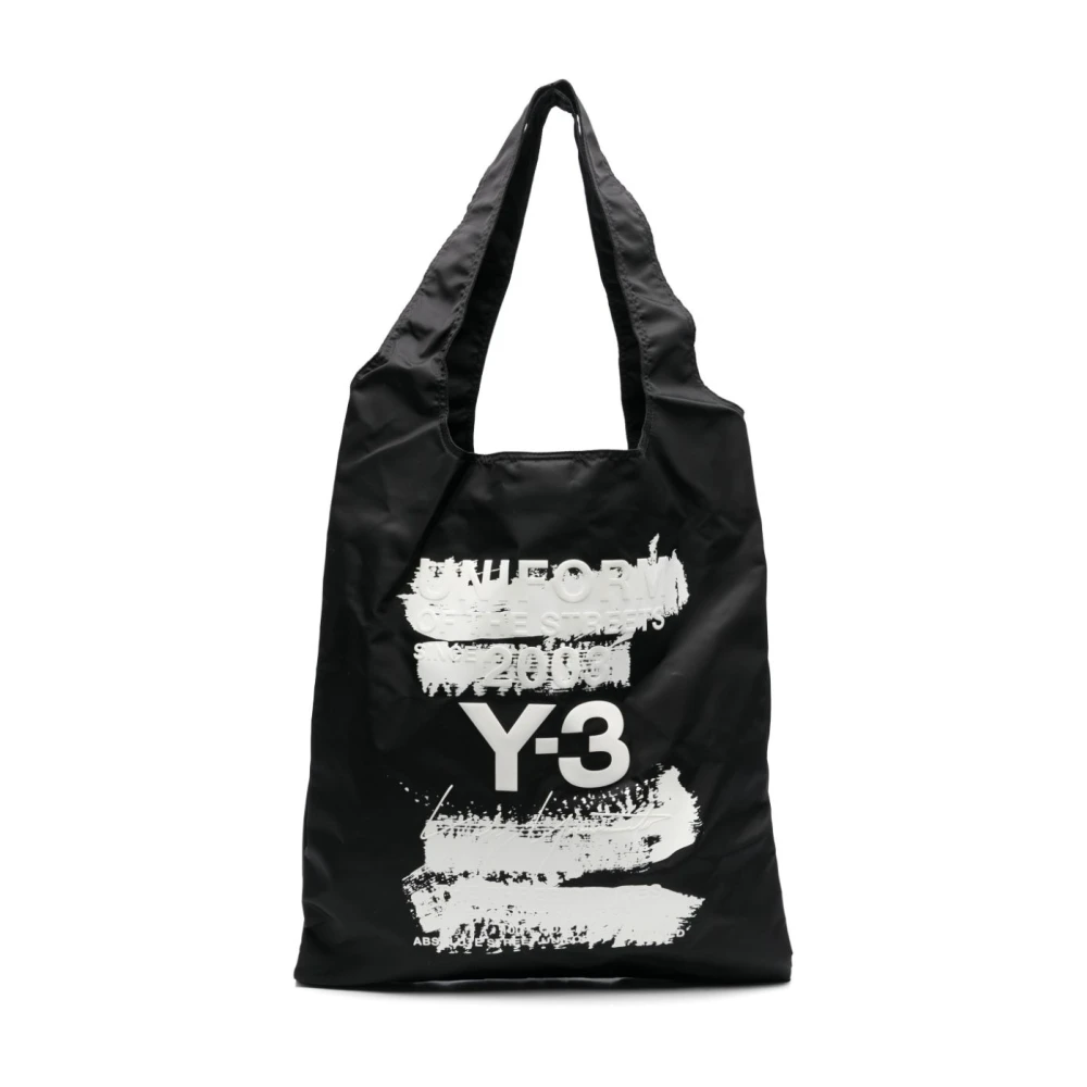 Y-3 Zwarte Schoudertas met Magnetische Sluiting Black Dames