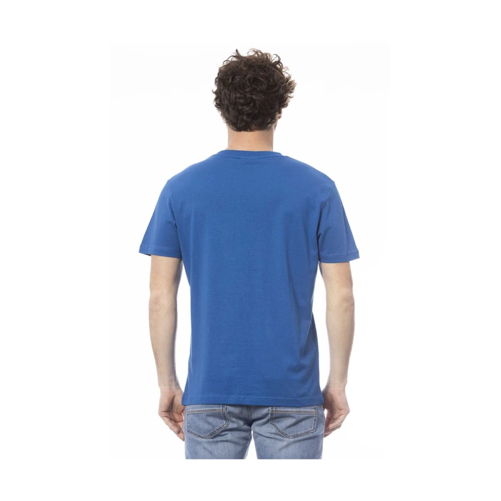 Invicta Logo Print Ronde Hals T-Shirt Blue Heren