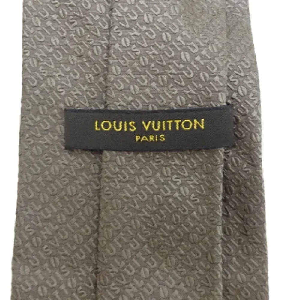 Louis Vuitton Vintage Pre-owned Silk home-office Brown Heren