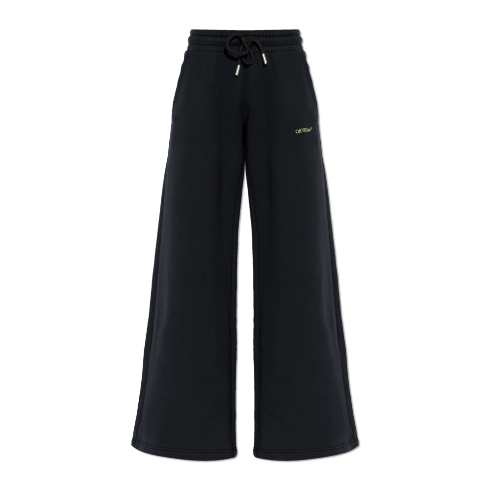 Off White , Wide Trousers, Female, Black, S, The Bookish Regular Joggers - Image 3