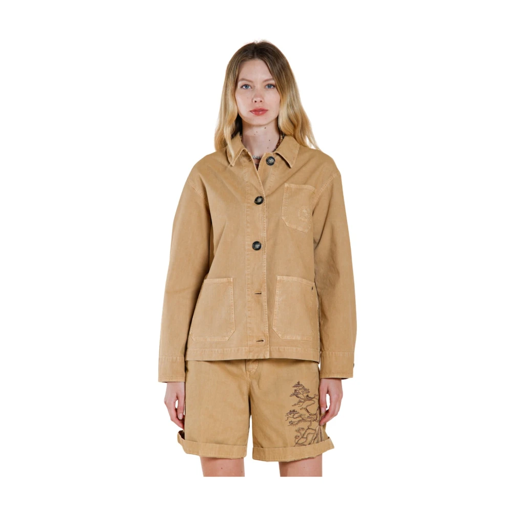 Mason's Vrouw Beige Jassen Dames, M, Katoen, Irma Jacket