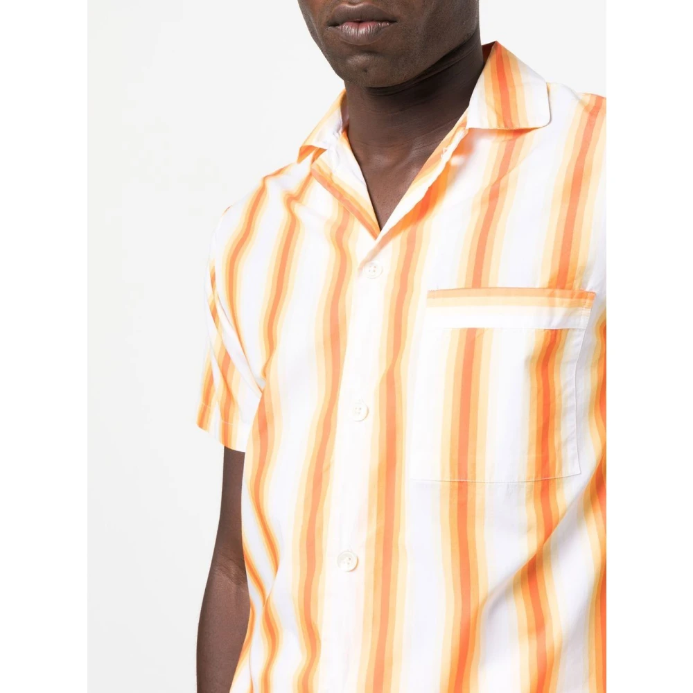 Tekla Short Sleeve Shirts Orange Heren
