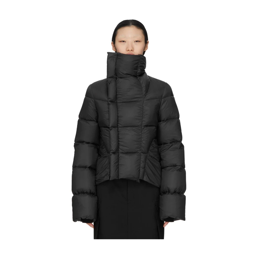 Rick Owens Donna Nero Piumino Imbottito "Naska" - Immagine 2