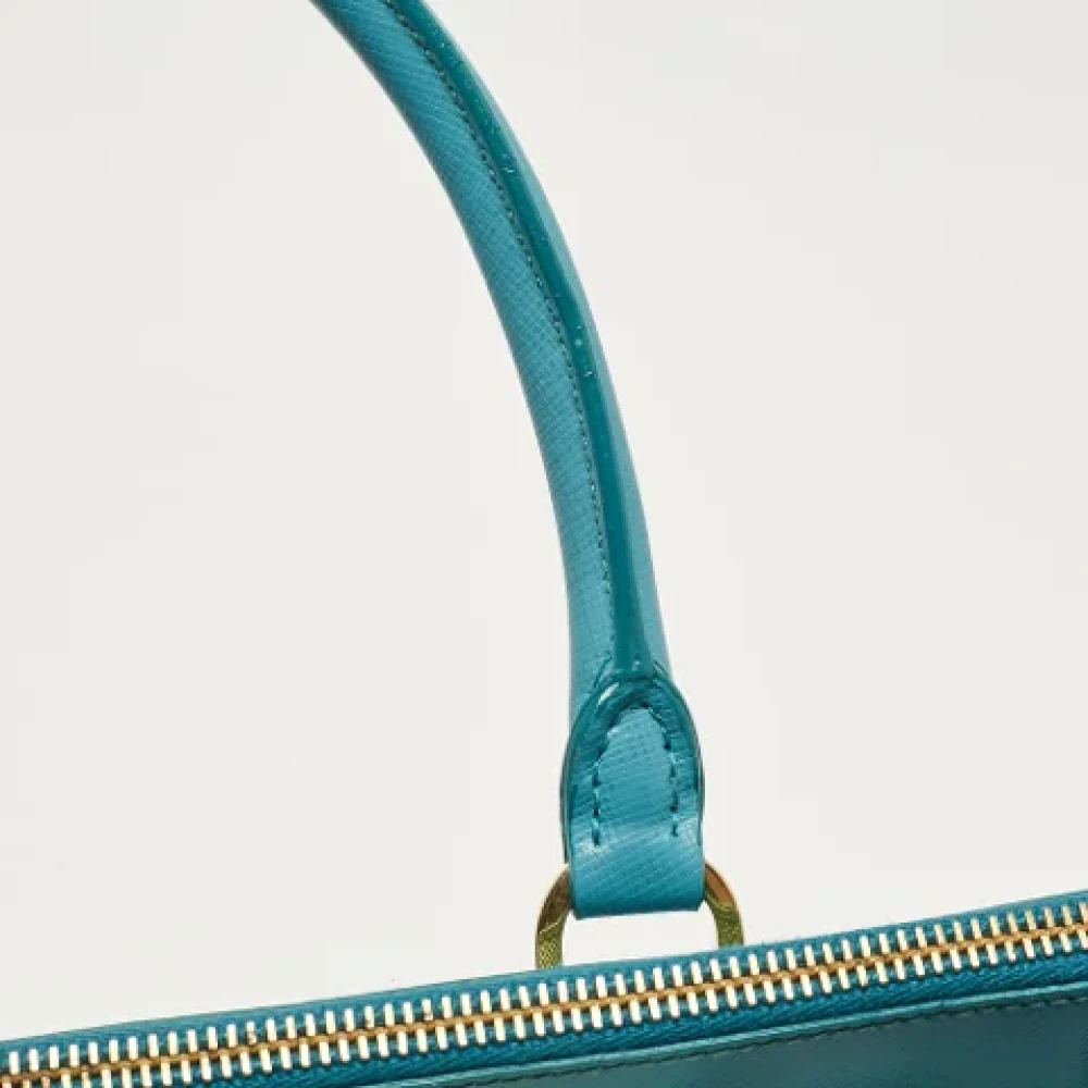 Prada Vintage Pre-owned Leather totes Green Dames