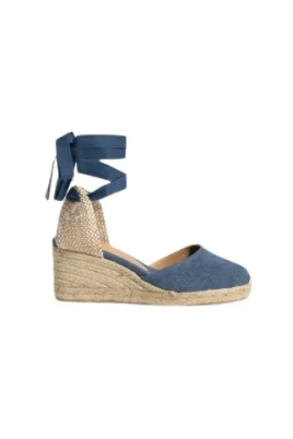 Denim Wedge Shoes