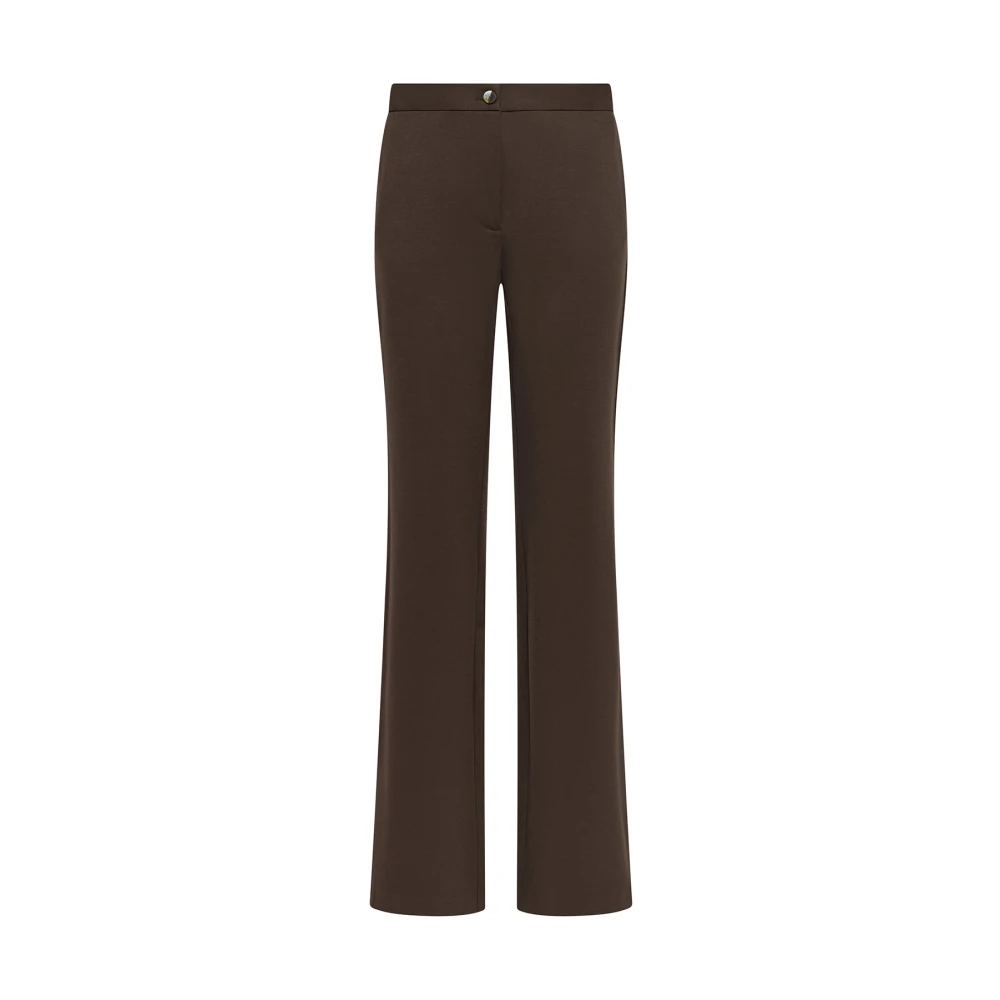 Maliparmi Comfy Jersey Broek Brown Dames
