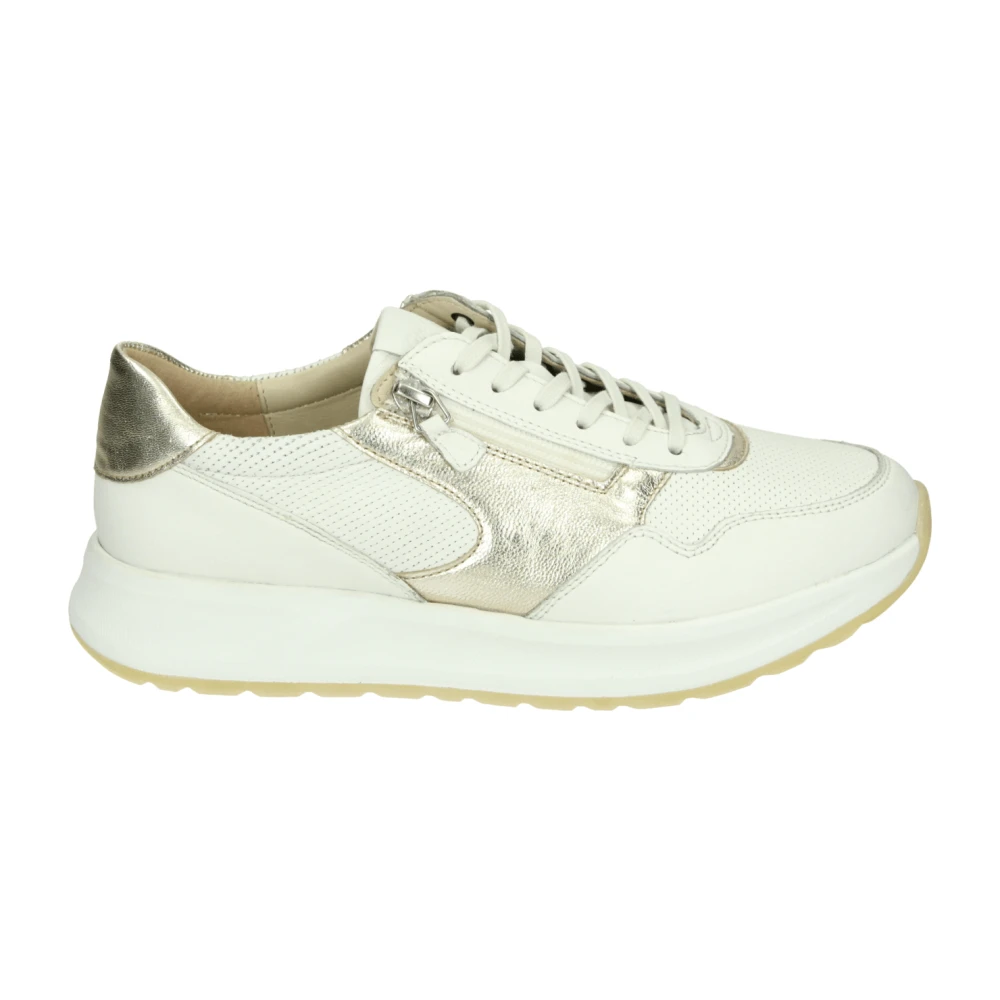 Sioux Sportieve Lage Damesschoenen Patroon Dames Schoenen Wit