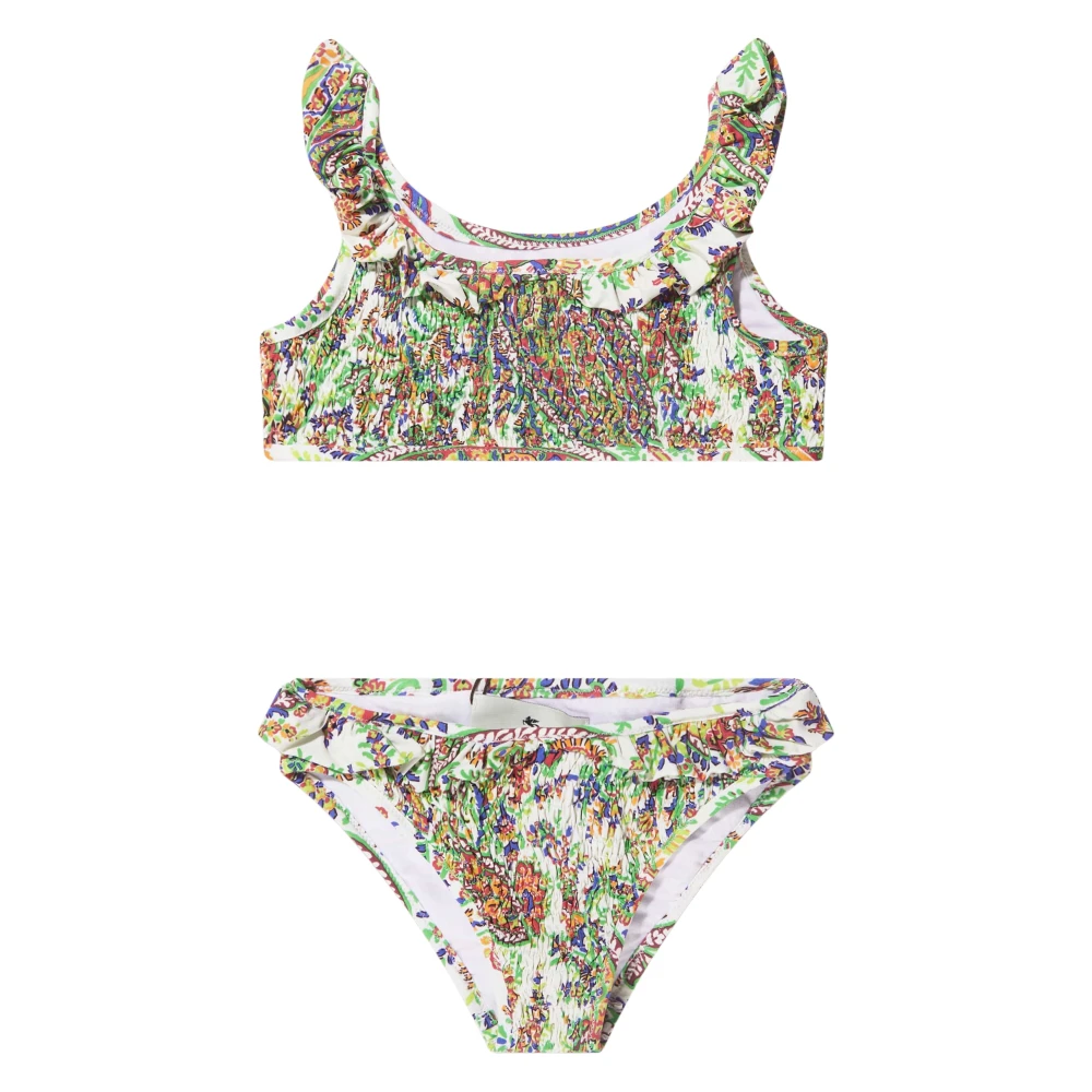 Etro Girls Multicolor Floral Paisley Bikini In Multicolour Size 4 Y