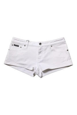 Low Rise Denim Hot Pants