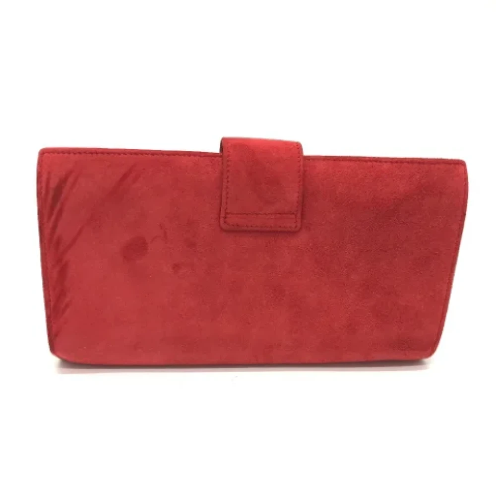 Celine Vintage Pre-owned Leather home-office Red Dames