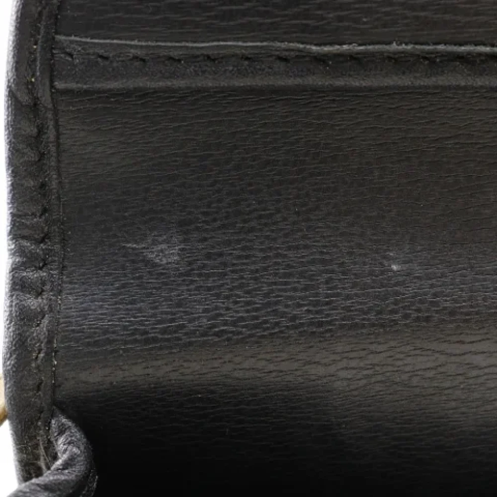 Dior Vintage Pre-owned Leather dior-bags Black Dames