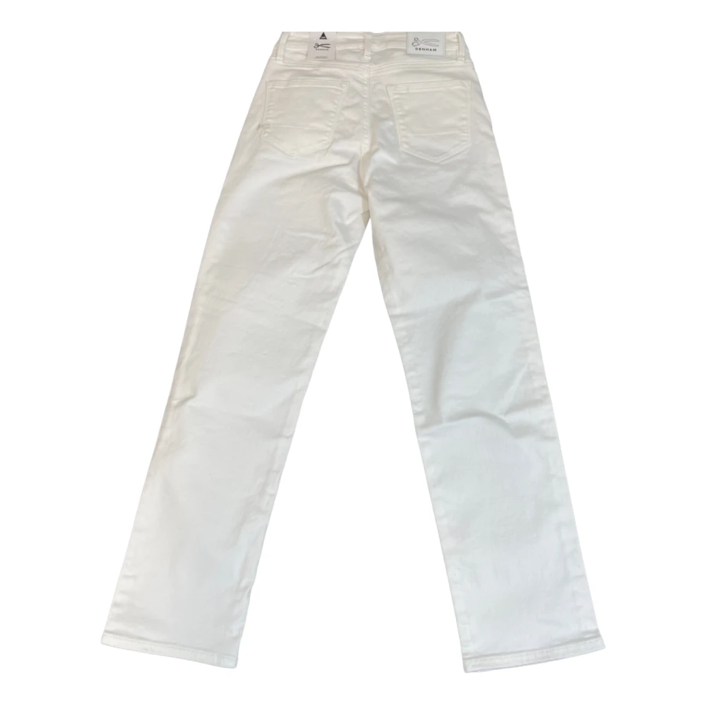 Denham Straight Jeans White Heren