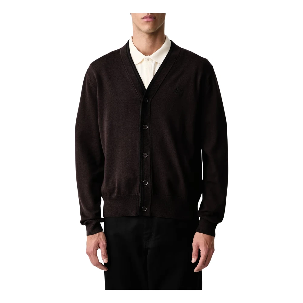 Fred Perry , Herren, Strickwaren, Braun, M