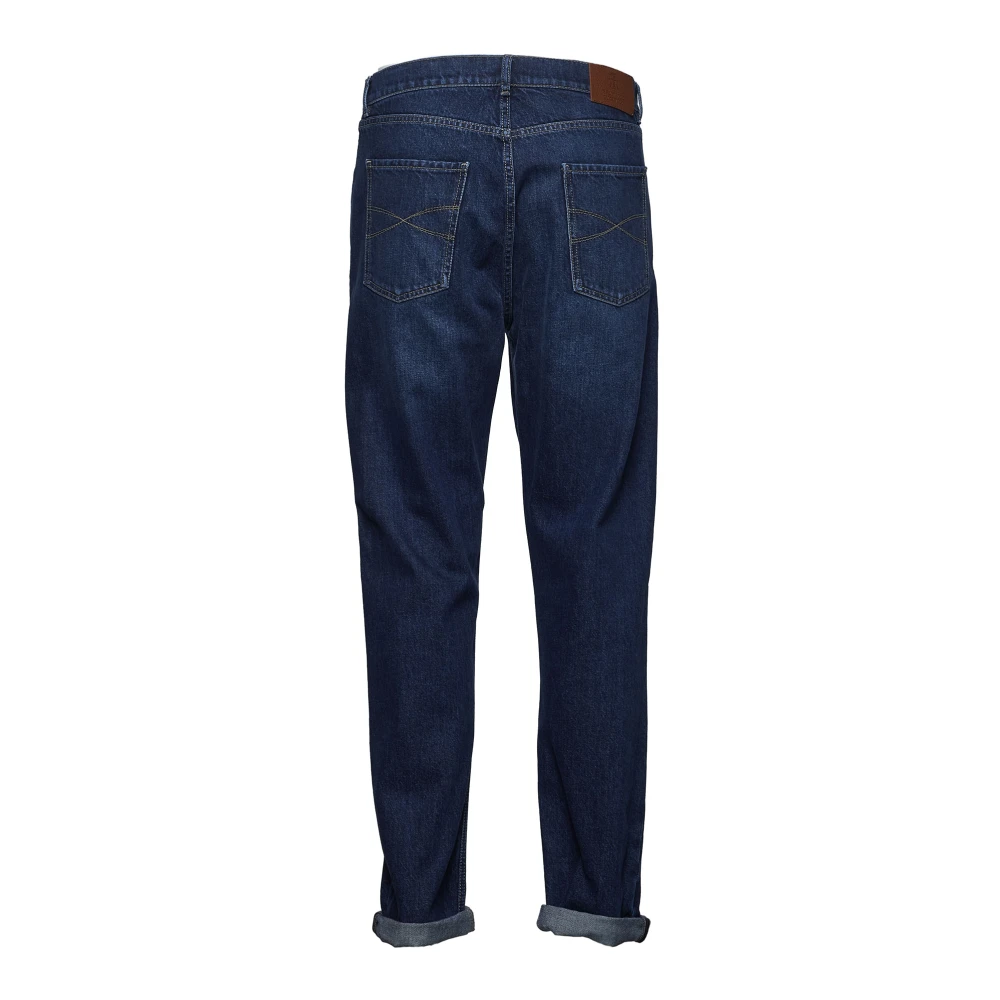 BRUNELLO CUCINELLI Blauwe Jeans Stijlvolle Denim Broek Blue Heren