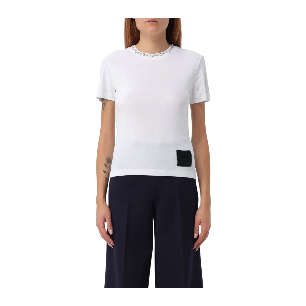 Liviana Conti Witte T-shirts en Polos White Dames