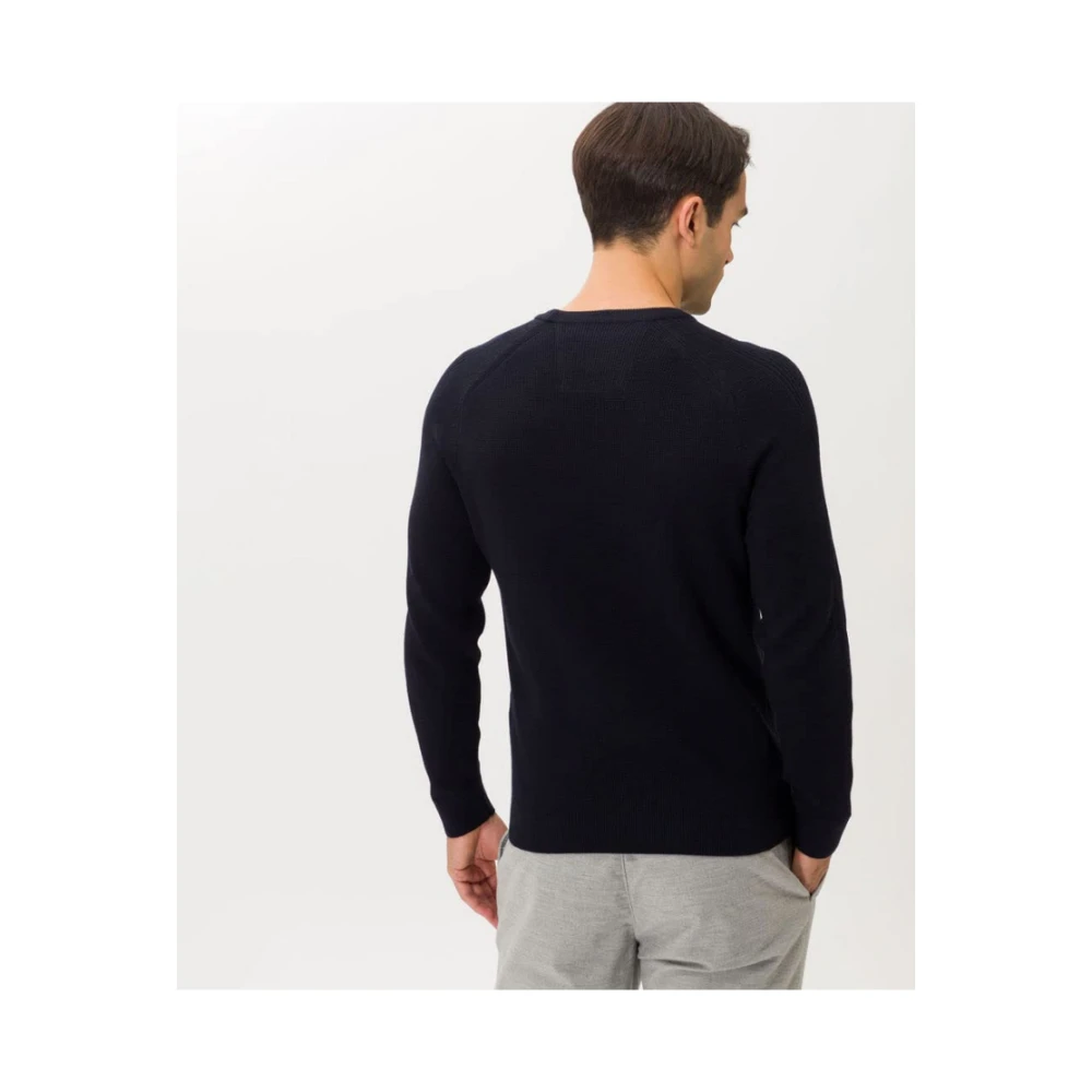 BRAX Sportieve Pullover Roy Feel Good Style Black Heren
