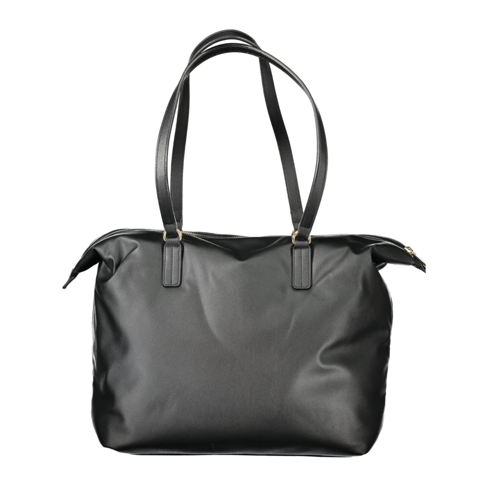 Tommy Hilfiger Zwarte dames schoudertas met logo Black Dames