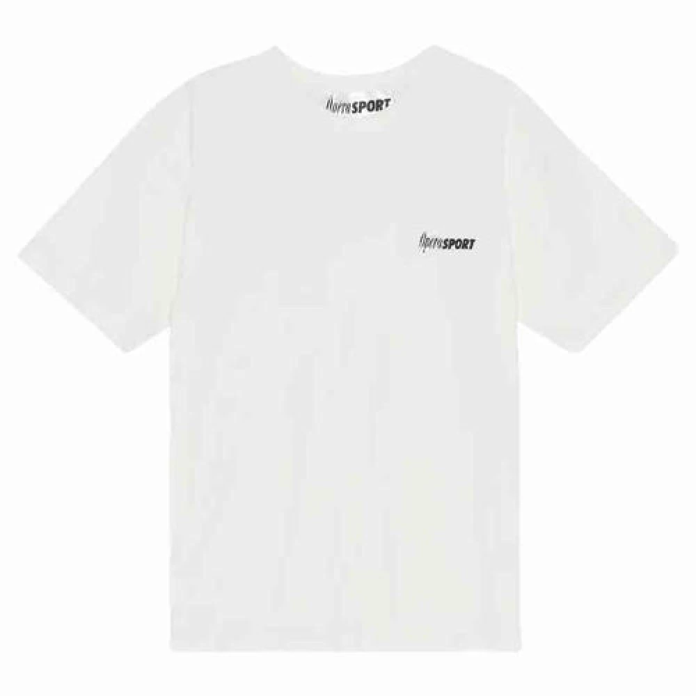 Opéra Sport Zachte Unisex Tee van Biologisch Katoen met Logo White Dames