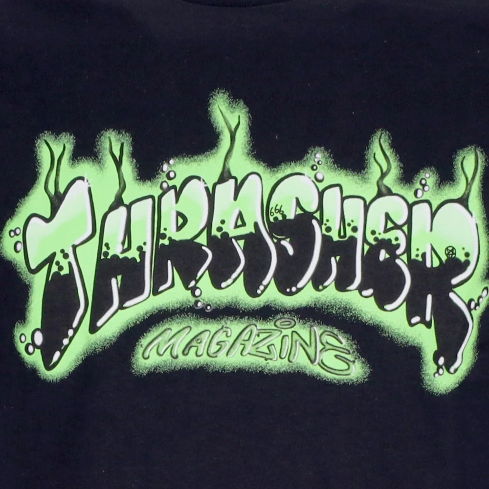 Thrasher Airbrush Tee Zwart Paars Black Heren