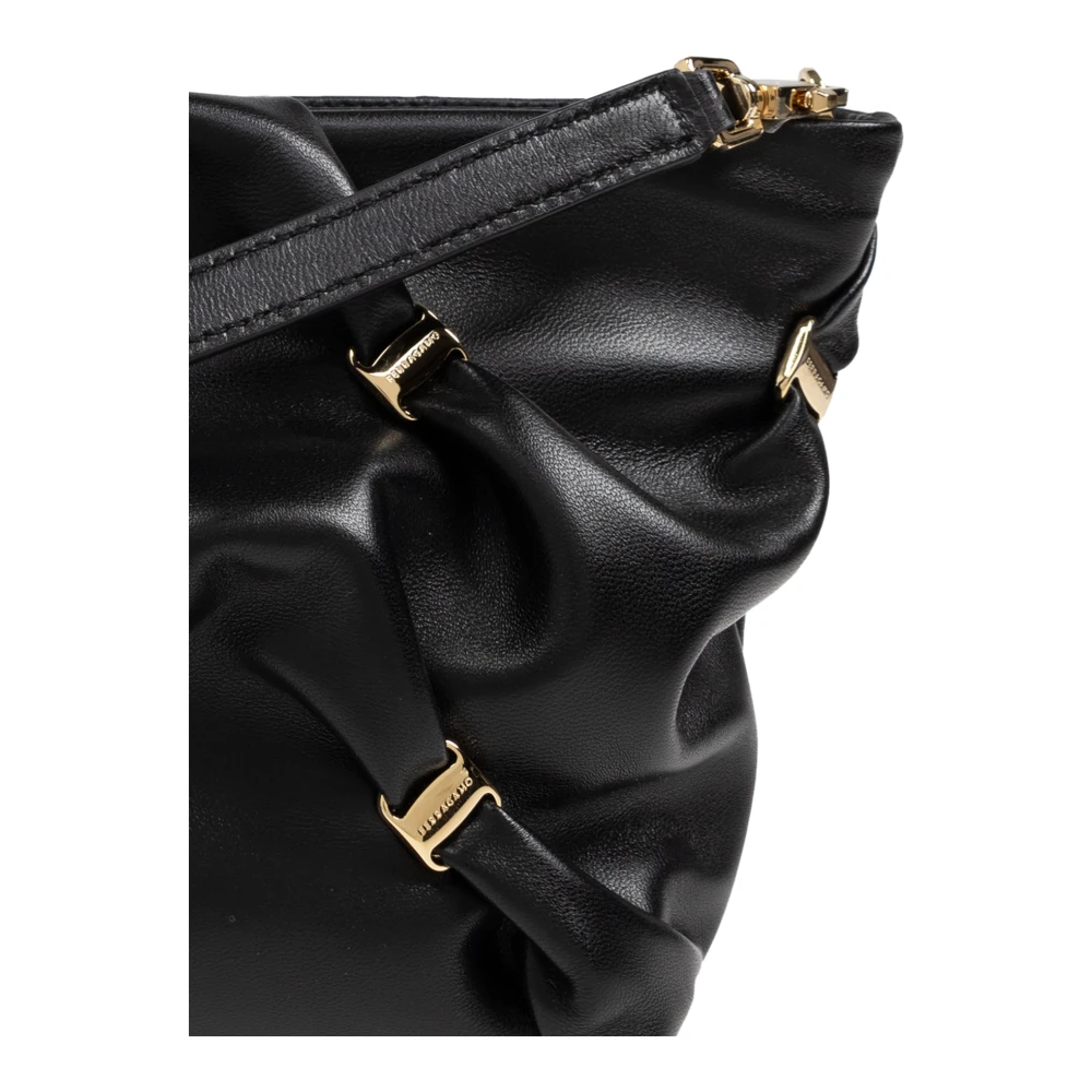 Salvatore Ferragamo Schoudertas Black Dames