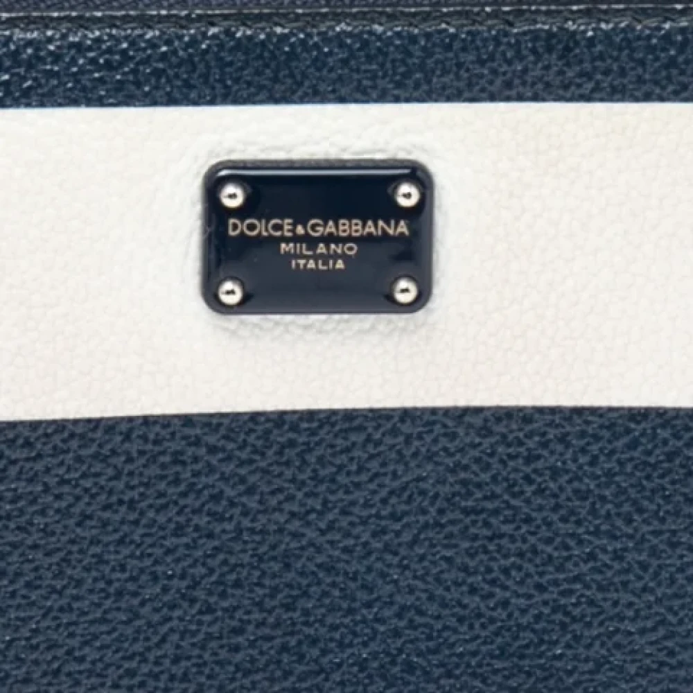 Dolce & Gabbana Pre-owned Leather shoulder-bags Blue Dames
