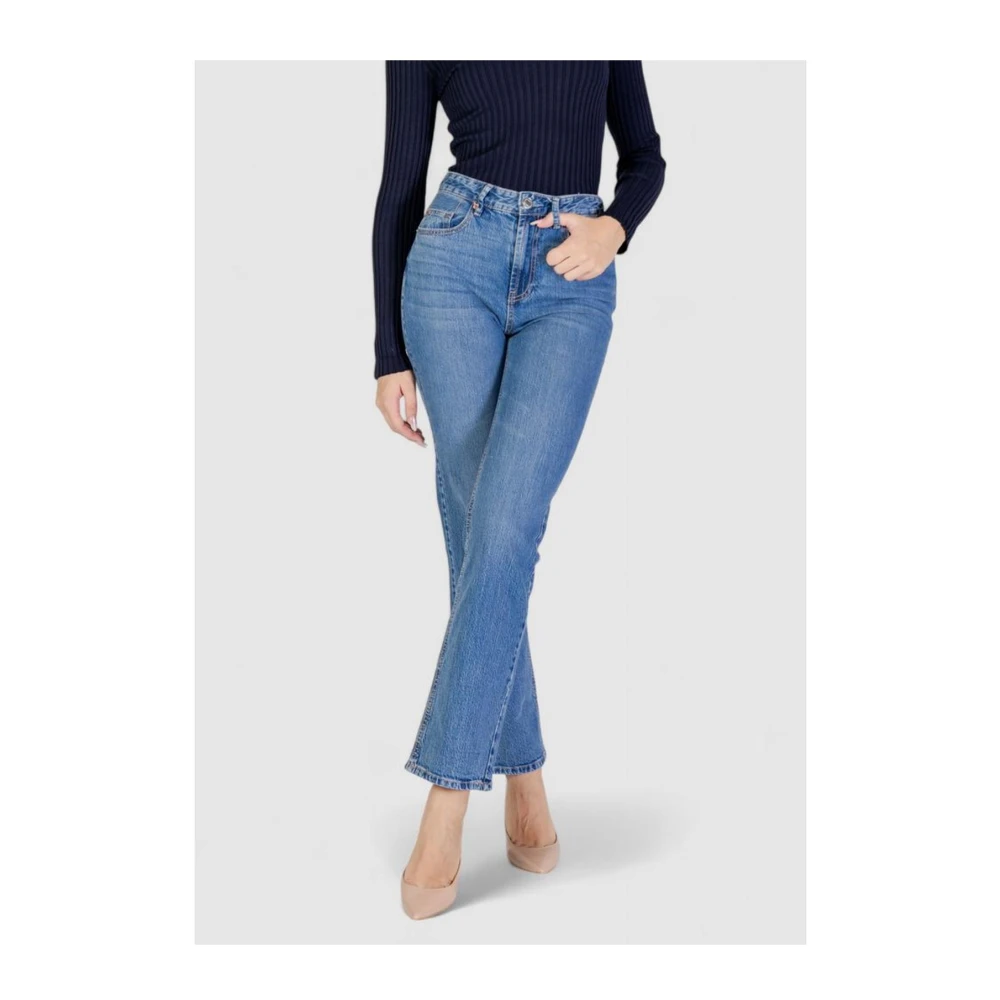 Vero Moda Katoenmix Jeans met Elastaan Blue Dames