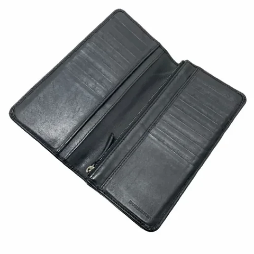 Burberry Vintage Pre-owned Leather wallets Black Dames